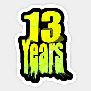 13 years Sticker